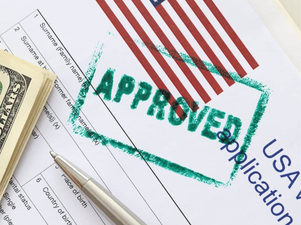 an approved visa for a Canadian to be a U.S. travel nurse