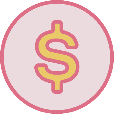 pink and orange graphic coin symbolizing increasing travel nurse pay through negotiation 